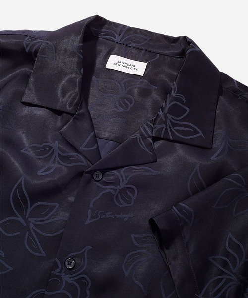 Saturdays NYC(サタデーズ ニューヨークシティ )の「Bovina Floral Jacquard Canty(シャツ/ブラウス・メンズ・ネイビー/オリーブ/ブルー系その他4・S/M/L/XL/X-SMALL)」の6枚目の写真