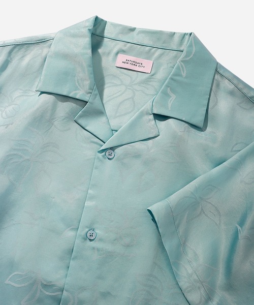 Saturdays NYC(サタデーズ ニューヨークシティ )の「Bovina Floral Jacquard Canty(シャツ/ブラウス・メンズ・ネイビー/オリーブ/ブルー系その他4・S/M/L/XL/X-SMALL)」の8枚目の写真