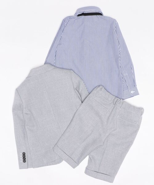 グレージャケット+ショートパンツセット