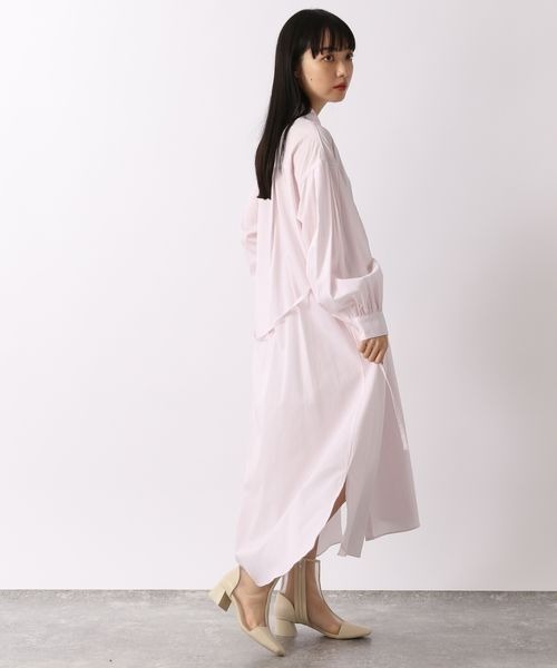 LOWRYS FARM（ローリーズファーム）の「ソデタックシャツワンピース　264157（ワンピース・レディース・オフホワイト/ブラウン系その他/ブルー系その他/ピンク系その他・FREE）」の17枚目の写真