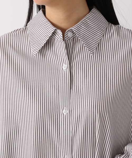 LOWRYS FARM（ローリーズファーム）の「ソデタックシャツワンピース　264157（ワンピース・レディース・オフホワイト/ブラウン系その他/ブルー系その他/ピンク系その他・FREE）」の18枚目の写真