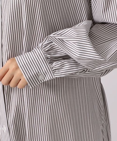 LOWRYS FARM（ローリーズファーム）の「ソデタックシャツワンピース　264157（ワンピース・レディース・オフホワイト/ブラウン系その他/ブルー系その他/ピンク系その他・FREE）」の10枚目の写真