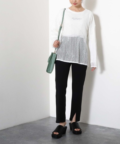 archives(アルシーヴ)の「メッシュPO(Tシャツ/カットソー・レディース・ブラック/オフホワイト/オレンジ/グリーン・MEDIUM)」の11枚目の写真