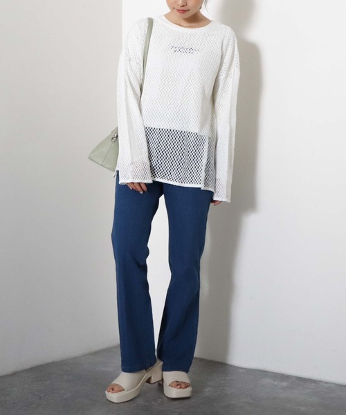 archives(アルシーヴ)の「メッシュPO(Tシャツ/カットソー・レディース・ブラック/オフホワイト/オレンジ/グリーン・MEDIUM)」の12枚目の写真