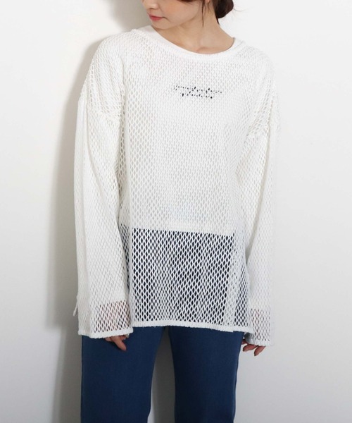 archives(アルシーヴ)の「メッシュPO(Tシャツ/カットソー・レディース・ブラック/オフホワイト/オレンジ/グリーン・MEDIUM)」の13枚目の写真