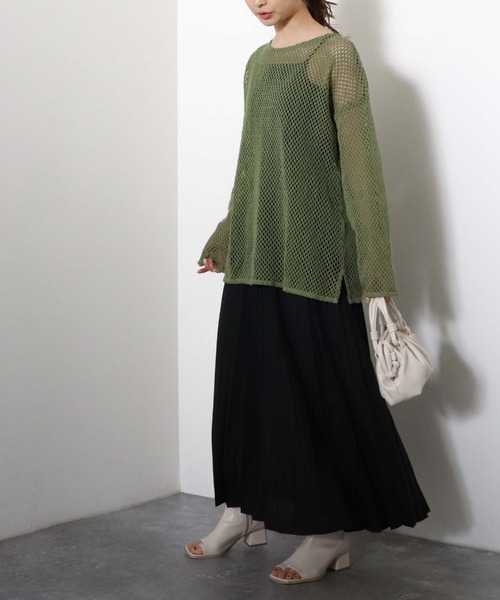 archives(アルシーヴ)の「メッシュPO(Tシャツ/カットソー・レディース・ブラック/オフホワイト/オレンジ/グリーン・MEDIUM)」の14枚目の写真