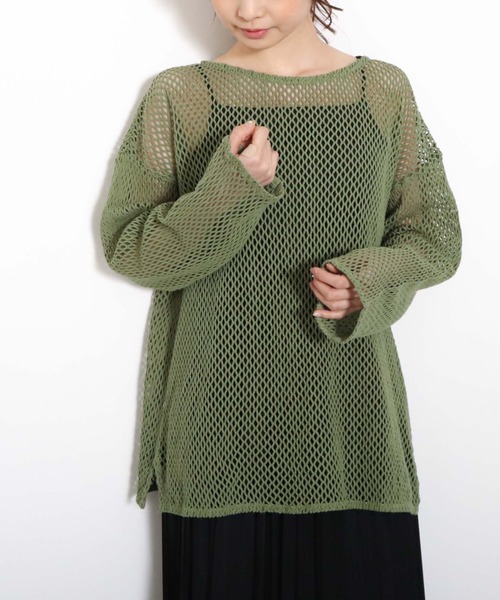 archives(アルシーヴ)の「メッシュPO(Tシャツ/カットソー・レディース・ブラック/オフホワイト/オレンジ/グリーン・MEDIUM)」の15枚目の写真