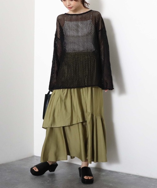 archives(アルシーヴ)の「メッシュPO(Tシャツ/カットソー・レディース・ブラック/オフホワイト/オレンジ/グリーン・MEDIUM)」の16枚目の写真