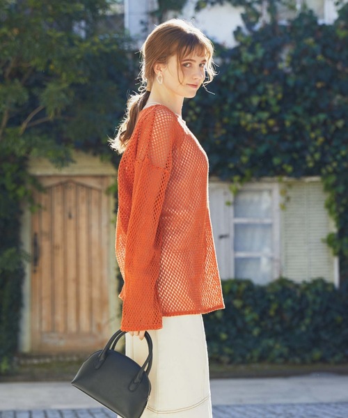 archives(アルシーヴ)の「メッシュPO(Tシャツ/カットソー・レディース・ブラック/オフホワイト/オレンジ/グリーン・MEDIUM)」の10枚目の写真