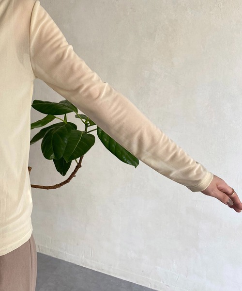 CAPRICIEUX LE'MAGE（カプリシューレマージュ）の「〈セットアイテム〉タンクSETチュールハイネックTシャツ（Tシャツ/カットソー・レディース・ブラック/ベージュ/ライトベージュ・FREE）」の19枚目の写真