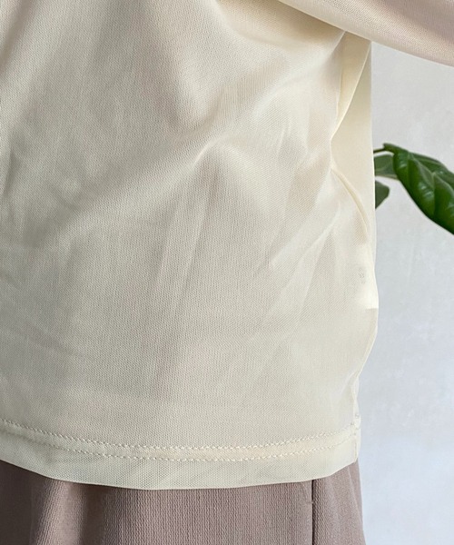 CAPRICIEUX LE'MAGE（カプリシューレマージュ）の「〈セットアイテム〉タンクSETチュールハイネックTシャツ（Tシャツ/カットソー・レディース・ブラック/ベージュ/ライトベージュ・FREE）」の20枚目の写真