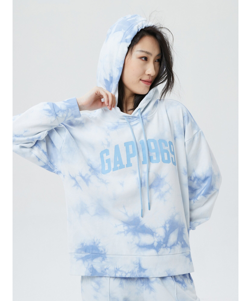 GAP（ギャップ）の「ファッション GAPロゴ プルオーバー パーカー（パーカー・レディース・ピンク/ブルー・XS/S/M/L/XL/XXS）」の12枚目の写真