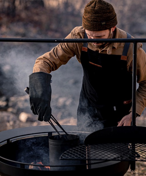 BAREBONES(ベアボーンズ) シェフグリリングエプロン ブラック BAREBONES/ベアボーンズ Chef Grilling Apron/シェフグリリング