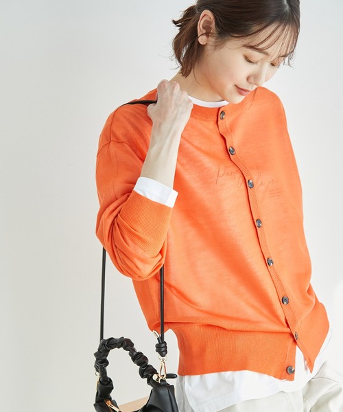 ROPE' PICNIC（ロペピクニック）の「2WAY/シアーカーディガン（カーディガン/ボレロ・レディース・ブラック/オフホワイト/オレンジ/ベージュ系その他/グリーン系その他・38）」の5枚目の写真