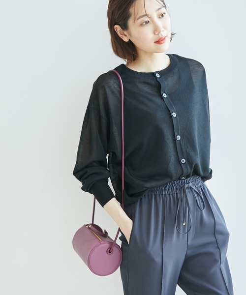 ROPE' PICNIC（ロペピクニック）の「2WAY/シアーカーディガン（カーディガン/ボレロ・レディース・ブラック/オフホワイト/オレンジ/ベージュ系その他/グリーン系その他・38）」の10枚目の写真