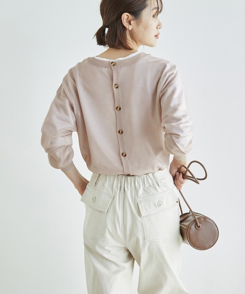 ROPE' PICNIC（ロペピクニック）の「2WAY/シアーカーディガン（カーディガン/ボレロ・レディース・ブラック/オフホワイト/オレンジ/ベージュ系その他/グリーン系その他・38）」の17枚目の写真