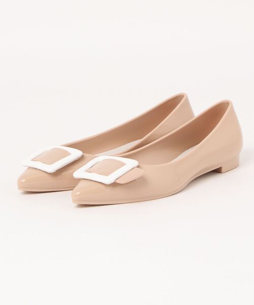 TEMPERATE（テンパレイト）の「NINA （TEMPERATE/テンパレイト） バックル レインシューズ（パンプス・レディース・ライトグレー/ブラック/クリアブラック/ピンクベージュ/ベージュ/ライトグリーン/ライトベージュ/ネイビー/パープル/グリーン/ダークグリーン/ピンク・38/39/36/37/40/41）」の5枚目の写真