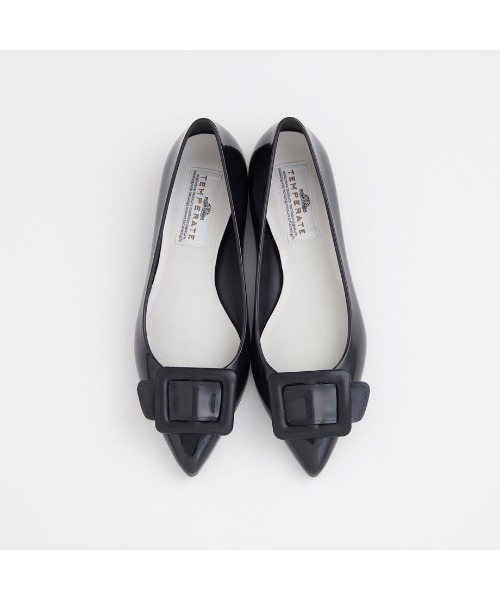 TEMPERATE（テンパレイト）の「NINA （TEMPERATE/テンパレイト） バックル レインシューズ（パンプス・レディース・ライトグレー/ブラック/クリアブラック/ピンクベージュ/ベージュ/ライトグリーン/ライトベージュ/ネイビー/パープル/グリーン/ダークグリーン/ピンク・38/39/36/37/40/41）」の16枚目の写真