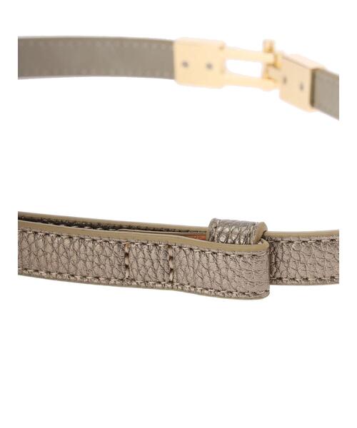 YECCA VECCA（イェッカヴェッカ）の「メタルバックルベルト（ベルト・レディース・ブラック/ベージュ/アイボリー・FREE）」の9枚目の写真