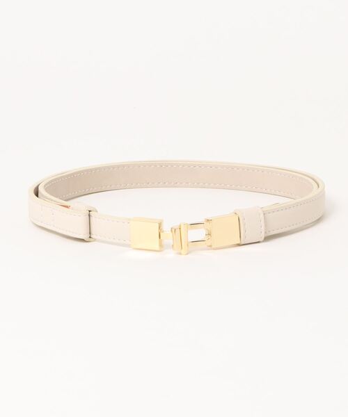 YECCA VECCA（イェッカヴェッカ）の「メタルバックルベルト（ベルト・レディース・ブラック/ベージュ/アイボリー・FREE）」の15枚目の写真