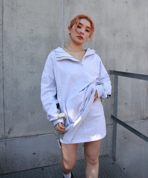 FIG&VIPER（フィグアンドバイパー）の「Wウエスト切替ミニSK（スカート・レディース・ブラック/ライトグレー・FREE）」の18枚目の写真