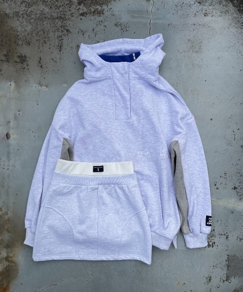 FIG&VIPER（フィグアンドバイパー）の「Wウエスト切替ミニSK（スカート・レディース・ブラック/ライトグレー・FREE）」の11枚目の写真