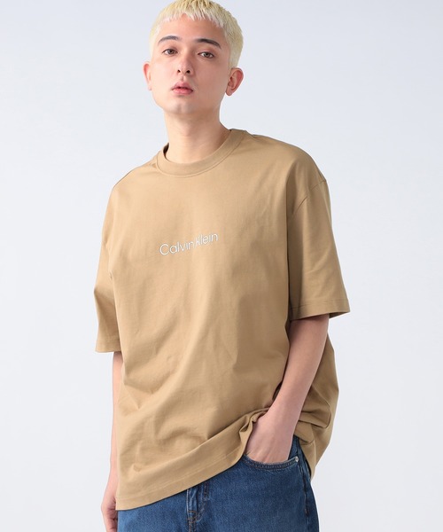   JEANS カルバンクライン クルーネックTシャツ 希少 2点以上でさらに10%OFF】Tシャツ - リラックスクルーネックバー