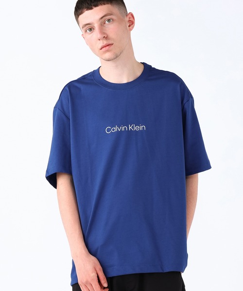 [CKJeans] Relax Fit Heavy Cotton Crew Neck T★すぐ品切れ★ Buy Calvin Klein Jeans Smooth Cotton Solid Crew Neck T-Shirt