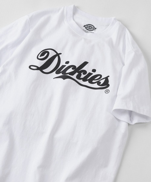 Dickies(ディッキーズ)の「【Dickies/ディッキーズ】 カレッジロゴ&袖切替え ブランドロゴ Tシャツ/ 半袖Tシャツ(Tシャツ/カットソー・メンズ・ホワイト/アッシュグレー/ライトブルー/ブラック/ネイビー/グリーン・M/L/XL)」の2枚目の写真