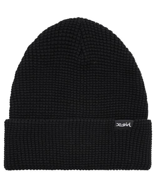 X-girl（エックスガール）の「COOL MAX KNIT CAP（ニットキャップ/ビーニー・レディース・ブラック/パープル/オレンジ・ONE SIZE）」の2枚目の写真