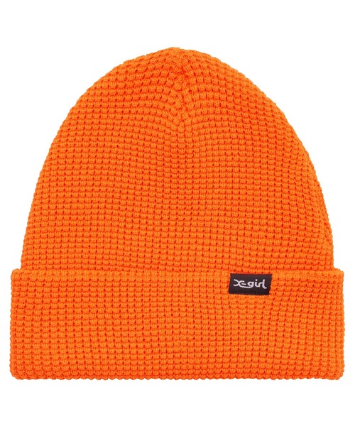 X-girl（エックスガール）の「COOL MAX KNIT CAP（ニットキャップ/ビーニー・レディース・ブラック/パープル/オレンジ・ONE SIZE）」の6枚目の写真