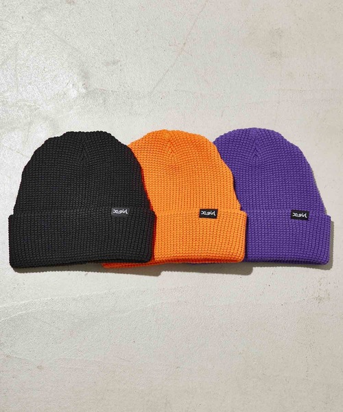 X-girl（エックスガール）の「COOL MAX KNIT CAP（ニットキャップ/ビーニー・レディース・ブラック/パープル/オレンジ・ONE SIZE）」の20枚目の写真