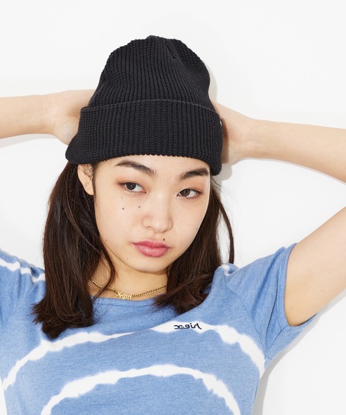 X-girl（エックスガール）の「COOL MAX KNIT CAP（ニットキャップ/ビーニー・レディース・ブラック/パープル/オレンジ・ONE SIZE）」の17枚目の写真
