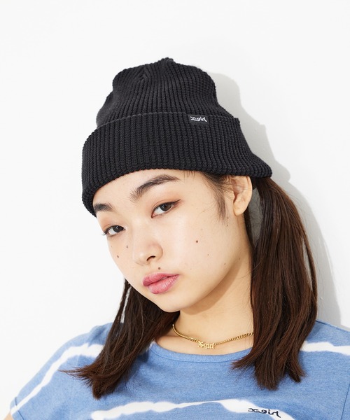 X-girl（エックスガール）の「COOL MAX KNIT CAP（ニットキャップ/ビーニー・レディース・ブラック/パープル/オレンジ・ONE SIZE）」の18枚目の写真