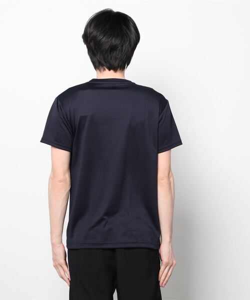 DESCENTE(デサント)の「【別注】デサント ハンソデシャツ 限定コラボ(Tシャツ/カットソー・メンズ・ネイビー/ホワイト×ネイビー/ブラック×ゴールド・S/LL/L/M/3L)」の5枚目の写真
