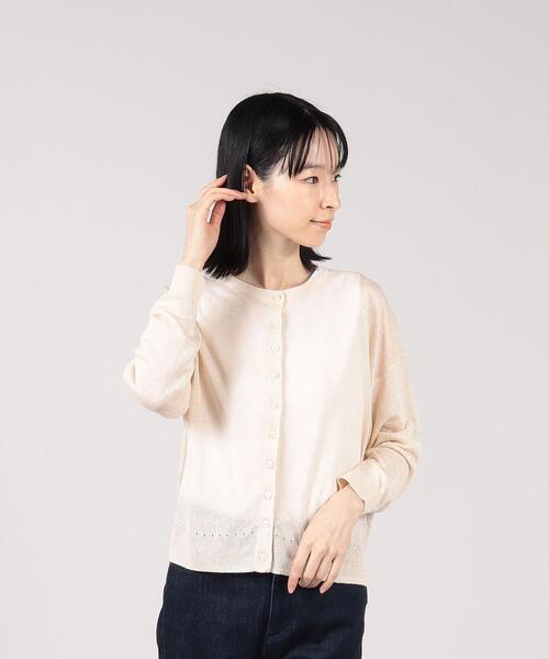 To b. by agnes b.(トゥービーバイアニエスベー)の「WR27 PULLOVER ニューシアーニットカーディガン(カーディガン/ボレロ・レディース・ベージュ・FREE)」の2枚目の写真
