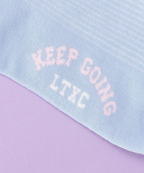 LOVETOXIC（ラブトキシック）の「2本ラインクルーソックス（ソックス/靴下・キッズ・ピンク/サックスブルー/オフホワイト/ブラック・FREE）」の6枚目の写真