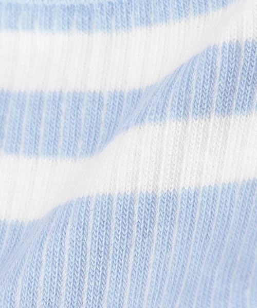 LOVETOXIC（ラブトキシック）の「2本ラインクルーソックス（ソックス/靴下・キッズ・ピンク/サックスブルー/オフホワイト/ブラック・FREE）」の8枚目の写真