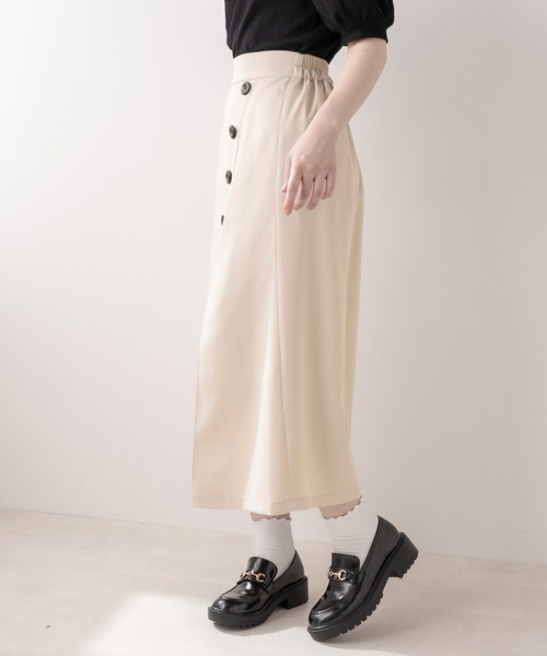 OLIVE des OLIVE（オリーブデオリーブ）の「レイヤードスカート（スカート・レディース・ブラック/ベージュ/ワンウォッシュ・FREE）」の22枚目の写真