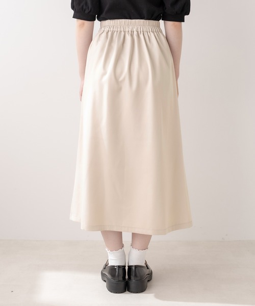 OLIVE des OLIVE（オリーブデオリーブ）の「レイヤードスカート（スカート・レディース・ブラック/ベージュ/ワンウォッシュ・FREE）」の9枚目の写真