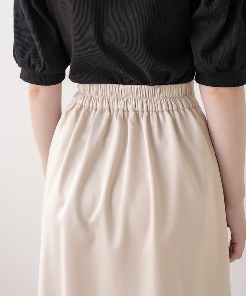 OLIVE des OLIVE（オリーブデオリーブ）の「レイヤードスカート（スカート・レディース・ブラック/ベージュ/ワンウォッシュ・FREE）」の12枚目の写真