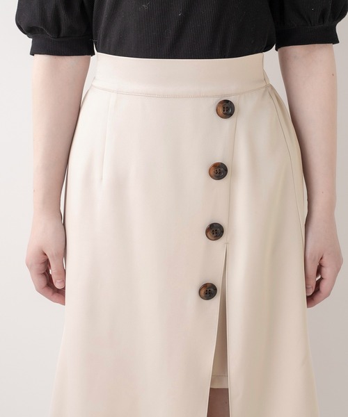 OLIVE des OLIVE（オリーブデオリーブ）の「レイヤードスカート（スカート・レディース・ブラック/ベージュ/ワンウォッシュ・FREE）」の6枚目の写真