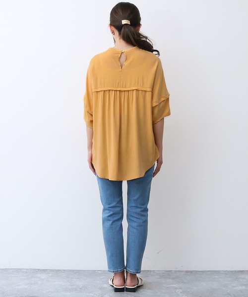 Social GIRL(ソーシャルガール)の「ラグランギャザーブラウス(シャツ/ブラウス・レディース・ブラック/ベージュ/イエロー/アイボリー・S/M/L)」の18枚目の写真