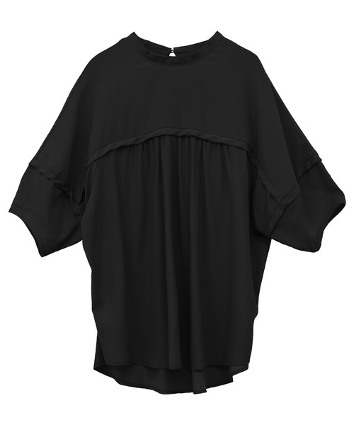 Social GIRL(ソーシャルガール)の「ラグランギャザーブラウス(シャツ/ブラウス・レディース・ブラック/ベージュ/イエロー/アイボリー・S/M/L)」の22枚目の写真