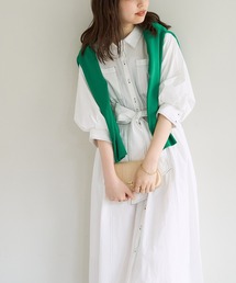 natural couture | 爽やかな春夏デザイン。バルーンスリーブシャツワンピース(ワンピース)