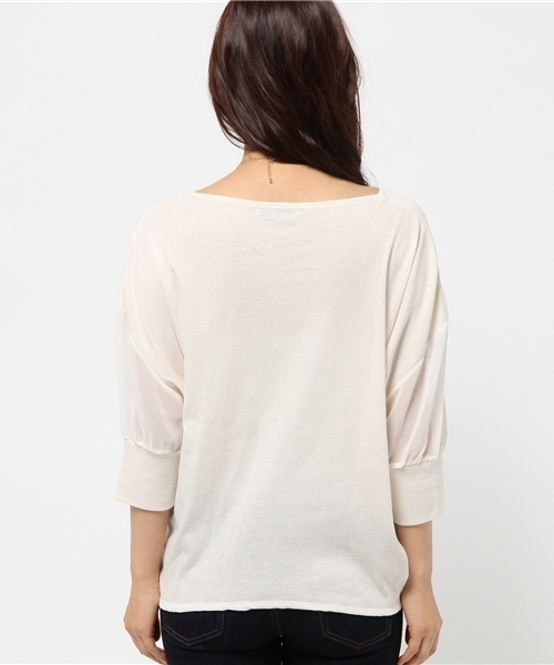 OUTLET（アウトレット）の「【CAPRICIEUX LE'MAGE】NL裏カットタックブラウス（シャツ/ブラウス・レディース・ホワイト・FREE）」の4枚目の写真