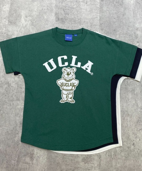 ムラサキスポーツ by RiY(ムラサキスポーツバイアールアイワイ)の「【ZOZOタウン限定アイテム】ANTIBAL/アンティバル x RIY監修 キッズ オーバーサイズTシャツ UCLA 222AN3ST231MU(Tシャツ/カットソー・キッズ・ホワイト/チャコールグレー/モスグリーン・130cm/140cm/150cm/160cm)」の8枚目の写真