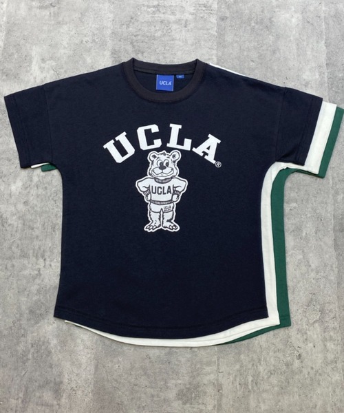 ムラサキスポーツ by RiY(ムラサキスポーツバイアールアイワイ)の「【ZOZOタウン限定アイテム】ANTIBAL/アンティバル x RIY監修 キッズ オーバーサイズTシャツ UCLA 222AN3ST231MU(Tシャツ/カットソー・キッズ・ホワイト/チャコールグレー/モスグリーン・130cm/140cm/150cm/160cm)」の12枚目の写真