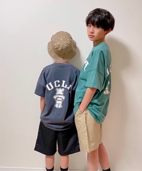 ムラサキスポーツ by RiY(ムラサキスポーツバイアールアイワイ)の「【ZOZOタウン限定アイテム】ANTIBAL/アンティバル x RIY監修 キッズ オーバーサイズTシャツ UCLA 222AN3ST231MU(Tシャツ/カットソー・キッズ・ホワイト/チャコールグレー/モスグリーン・130cm/140cm/150cm/160cm)」の20枚目の写真