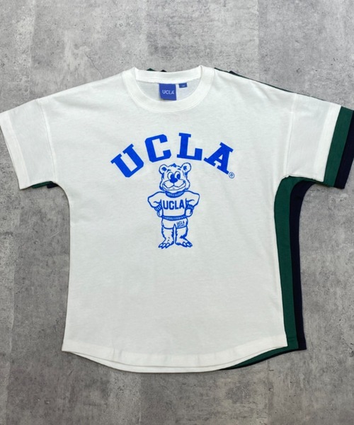 ムラサキスポーツ by RiY(ムラサキスポーツバイアールアイワイ)の「【ZOZOタウン限定アイテム】ANTIBAL/アンティバル x RIY監修 キッズ オーバーサイズTシャツ UCLA 222AN3ST231MU(Tシャツ/カットソー・キッズ・ホワイト/チャコールグレー/モスグリーン・130cm/140cm/150cm/160cm)」の11枚目の写真